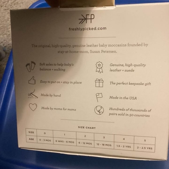 Freshly picked moccasins size 3 - Picture 4 of 4